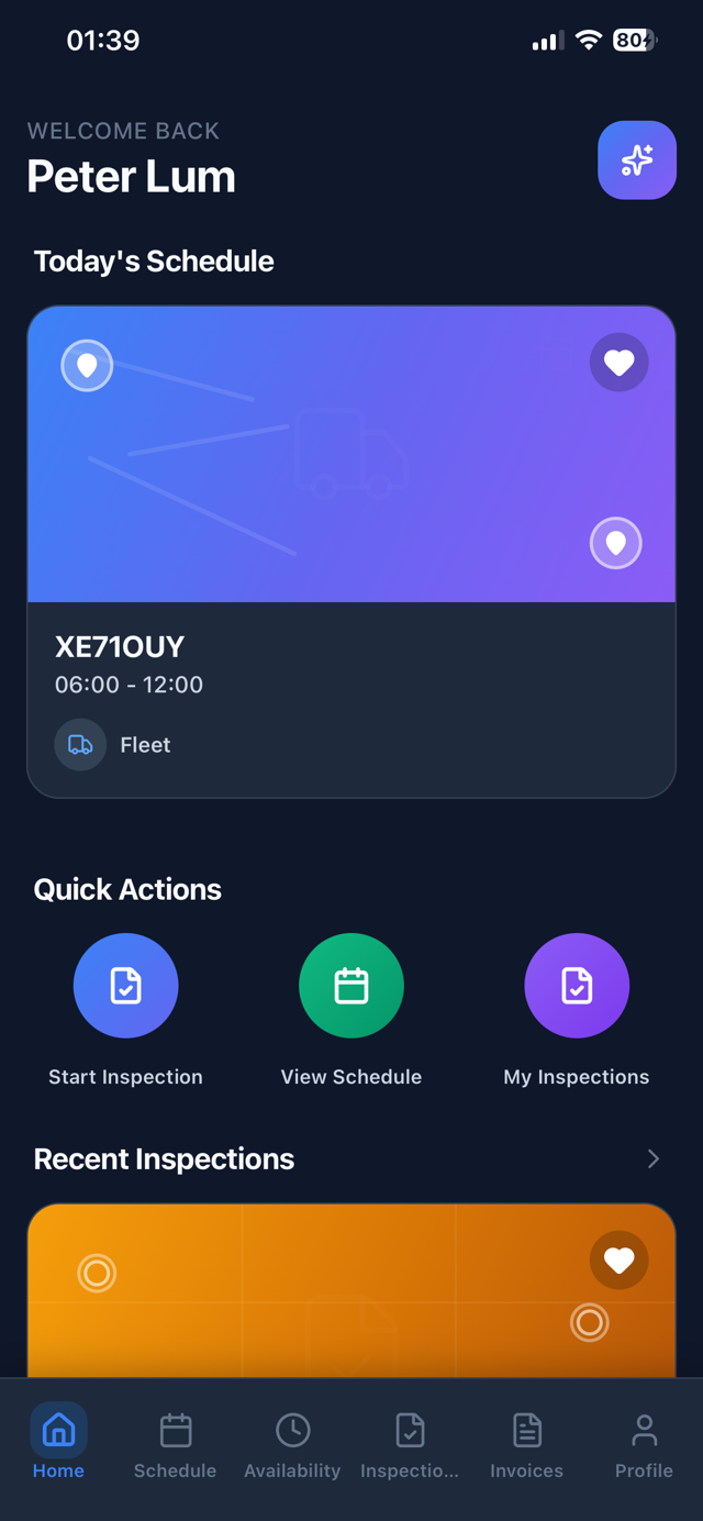Monta AutoInspect mobile app